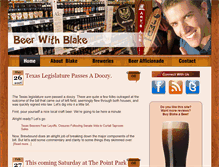 Tablet Screenshot of beerwithblake.com